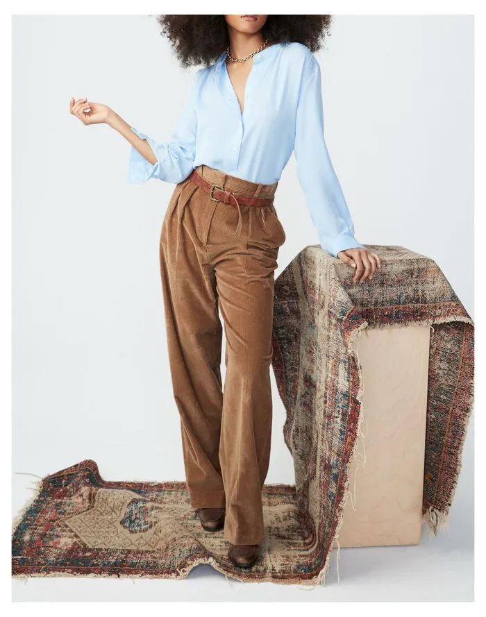 Women Kule The Silk McGraw Blue Madewell Tops and Shirts Women Kule The Silk McGraw Blue Madewell Tops and Shirts
