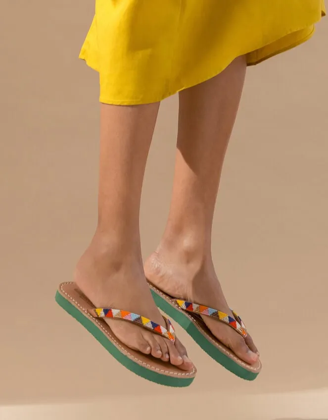 Women Laidback London Seri Leather Sandals Multi Monsoon Sandals