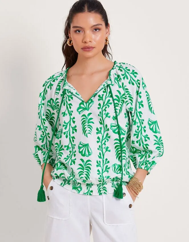 Women Lani Bubble Hem Top Ivory Monsoon Tops and Blouses