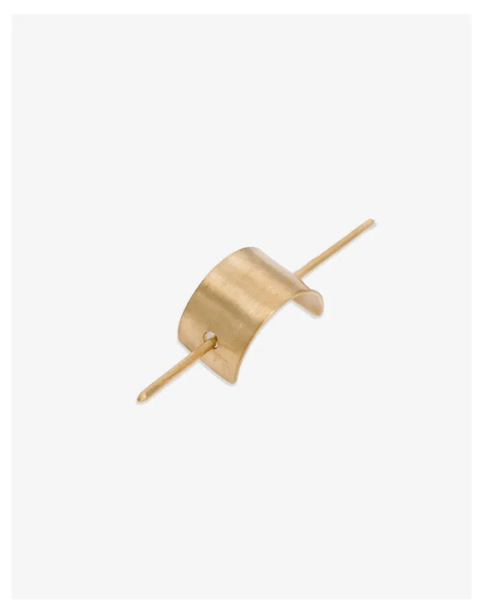 Women LAUDE The Label Brushed Arch Hair Pin Gold Madewell Hair Accessories