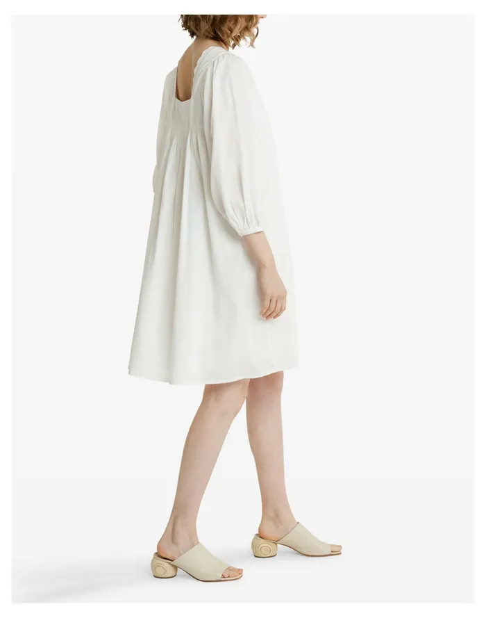 Women LAUDE The Label Square Neck Dress Ivory White Madewell Dresses Women LAUDE The Label Square Neck Dress Ivory White Madewell Dresses