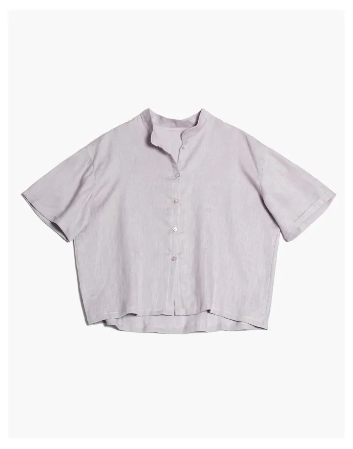 Women LERA Linen Essential Short Sleeve Set Lilac Madewell Pajamas Women LERA Linen Essential Short Sleeve Set Lilac Madewell Pajamas