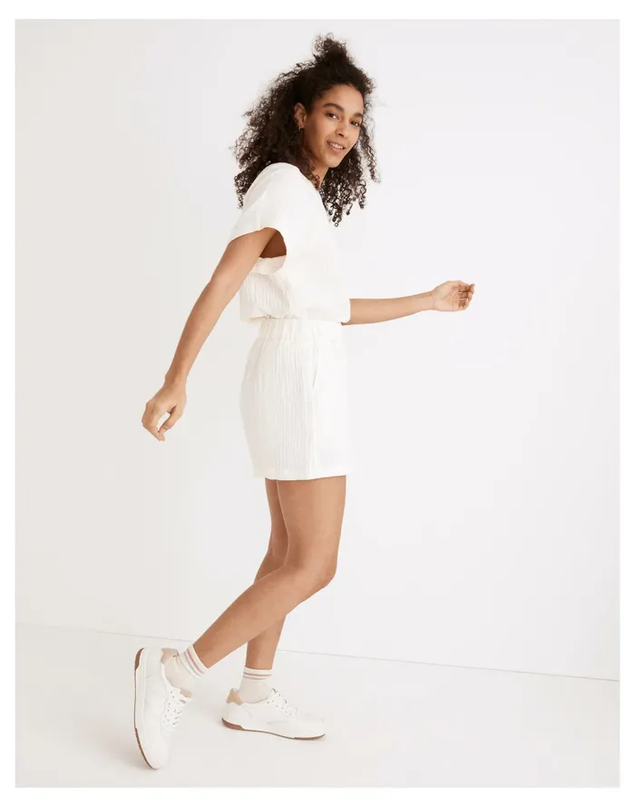 Women Lightspun Easy Pull On Shorts Lighthouse Madewell Shorts Women Lightspun Easy Pull On Shorts Lighthouse Madewell Shorts