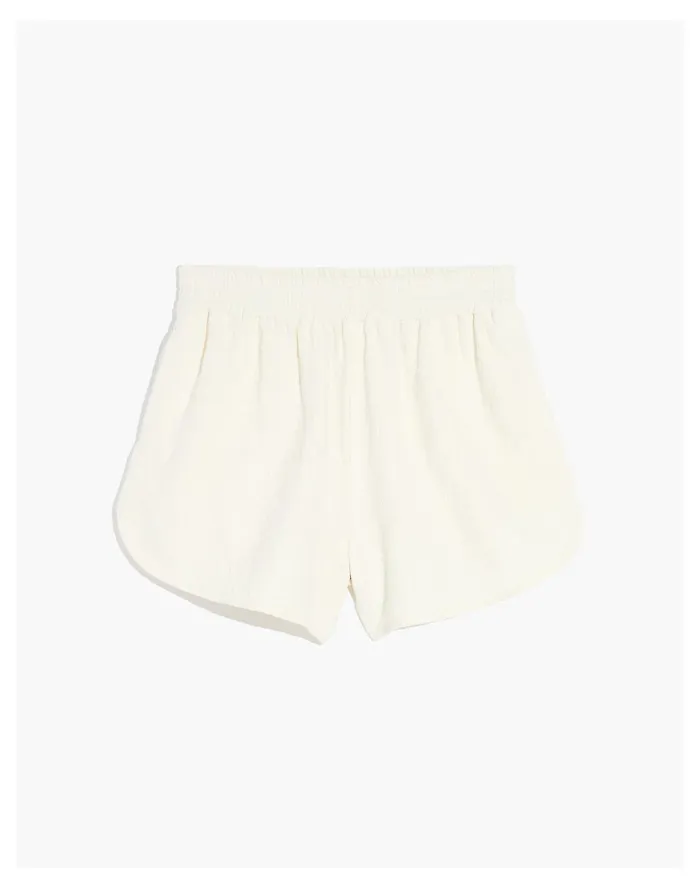 Women Linen Blend Pasadena Pull On Shorts Bright Ivory Madewell Shorts Women Linen Blend Pasadena Pull On Shorts Bright Ivory Madewell Shorts