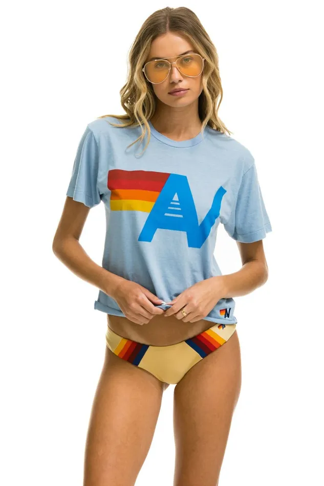 Women LOGO BOYFRIEND TEE 8211 ICE Aviator Nation UnisexTees