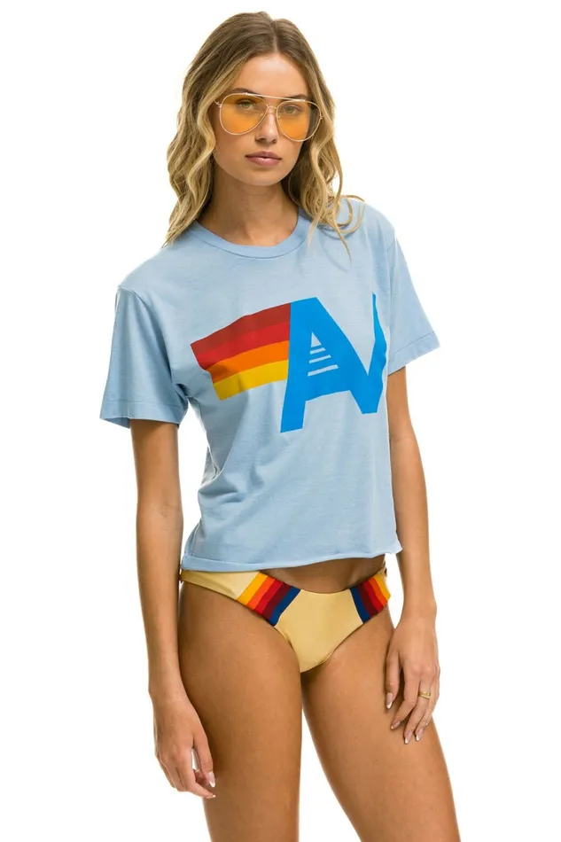 Women LOGO BOYFRIEND TEE 8211 ICE Aviator Nation UnisexTees Women LOGO BOYFRIEND TEE 8211 ICE Aviator Nation UnisexTees