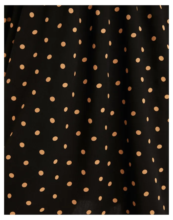 Women Lucie V Neck Smocked Mini Dress In Oval Dot True Black Madewell Dresses Women Lucie V Neck Smocked Mini Dress In Oval Dot True Black Madewell Dresses