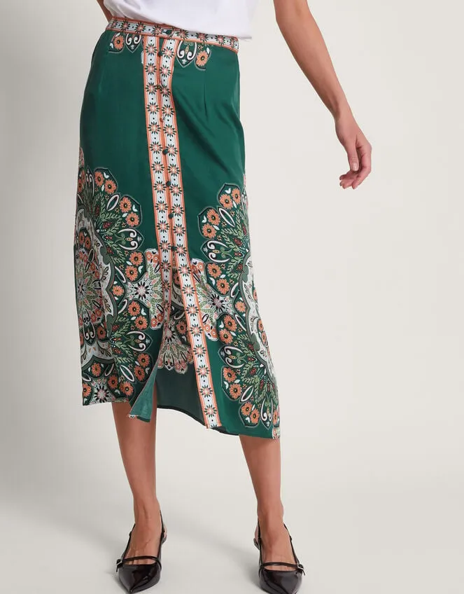 Women Lumi Midi Skirt Green Monsoon Skirts