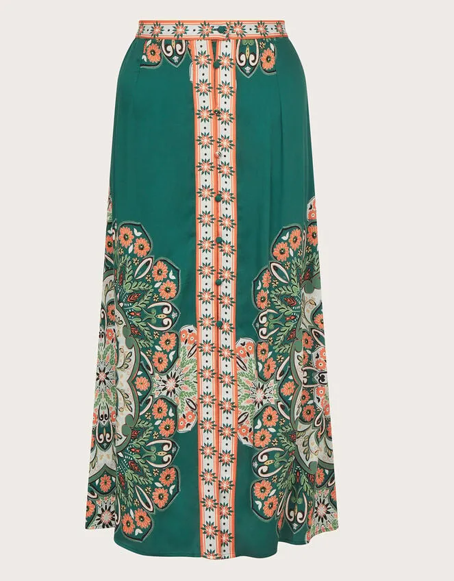 Women Lumi Midi Skirt Green Monsoon Skirts