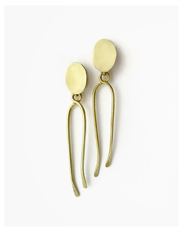 Women Mahnal Vuelo Earrings Brass Madewell Earrings