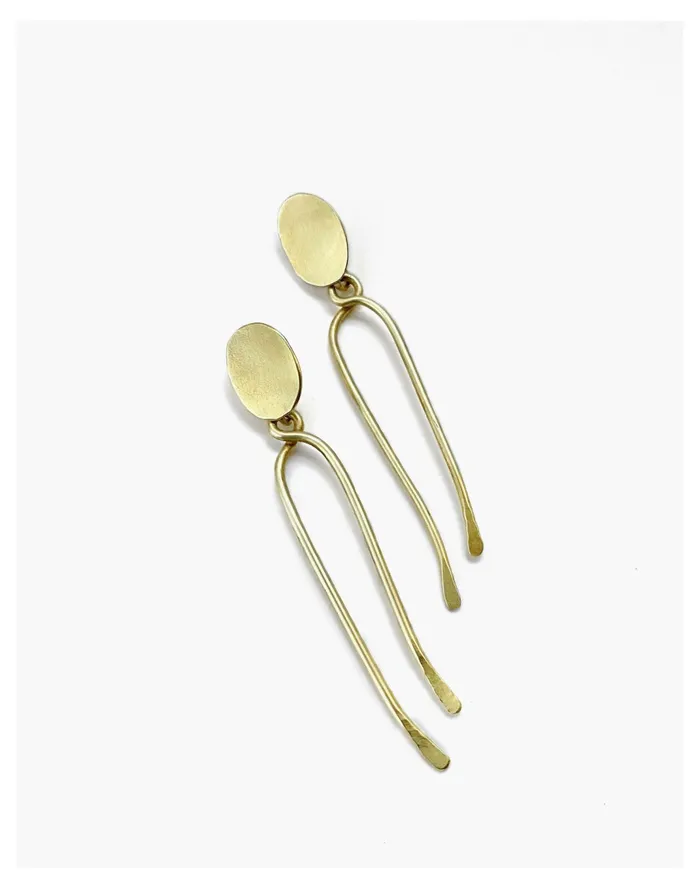 Women Mahnal Vuelo Earrings Brass Madewell Earrings Women Mahnal Vuelo Earrings Brass Madewell Earrings