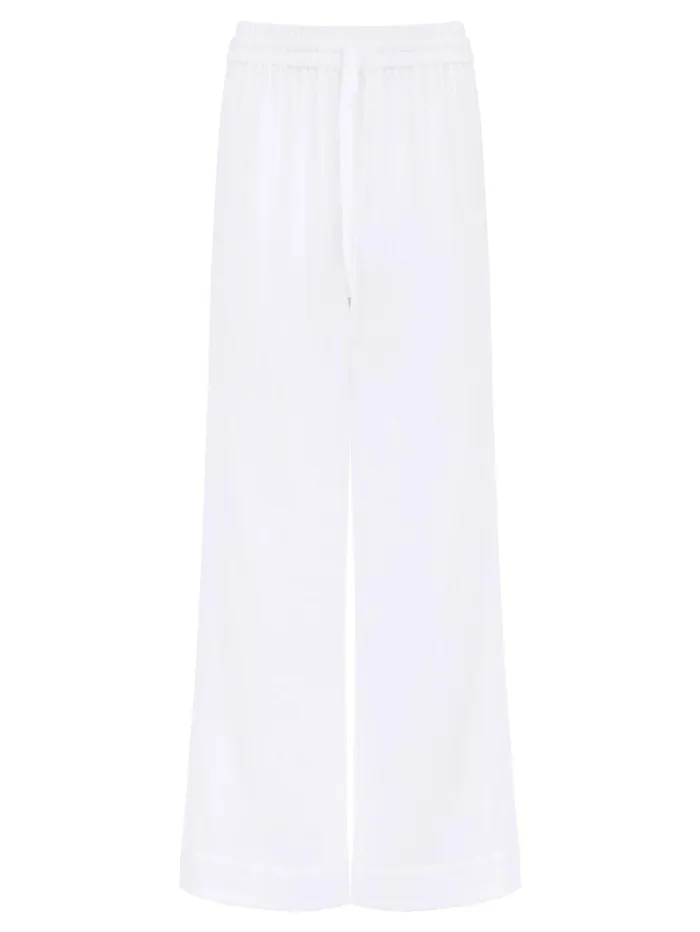 Women Maison Essentiele 8211 Core Pant In White The UNDONE Loungewear