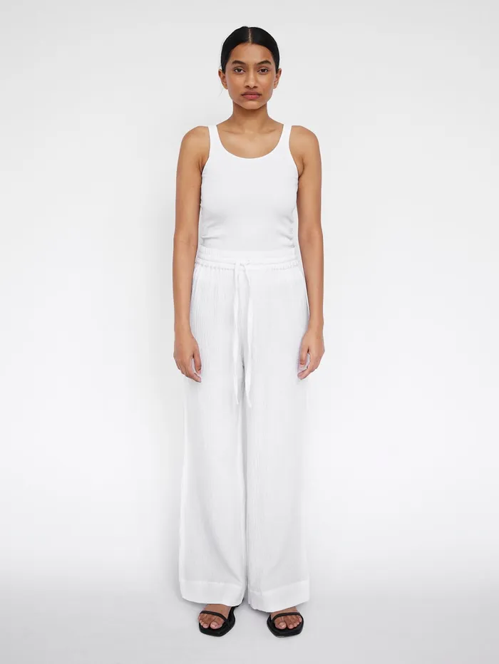 Women Maison Essentiele 8211 Core Pant In White The UNDONE Loungewear