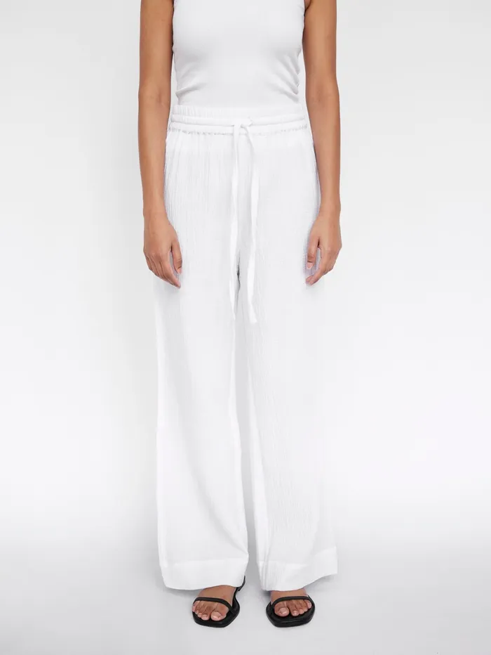 Women Maison Essentiele 8211 Core Pant In White The UNDONE Loungewear