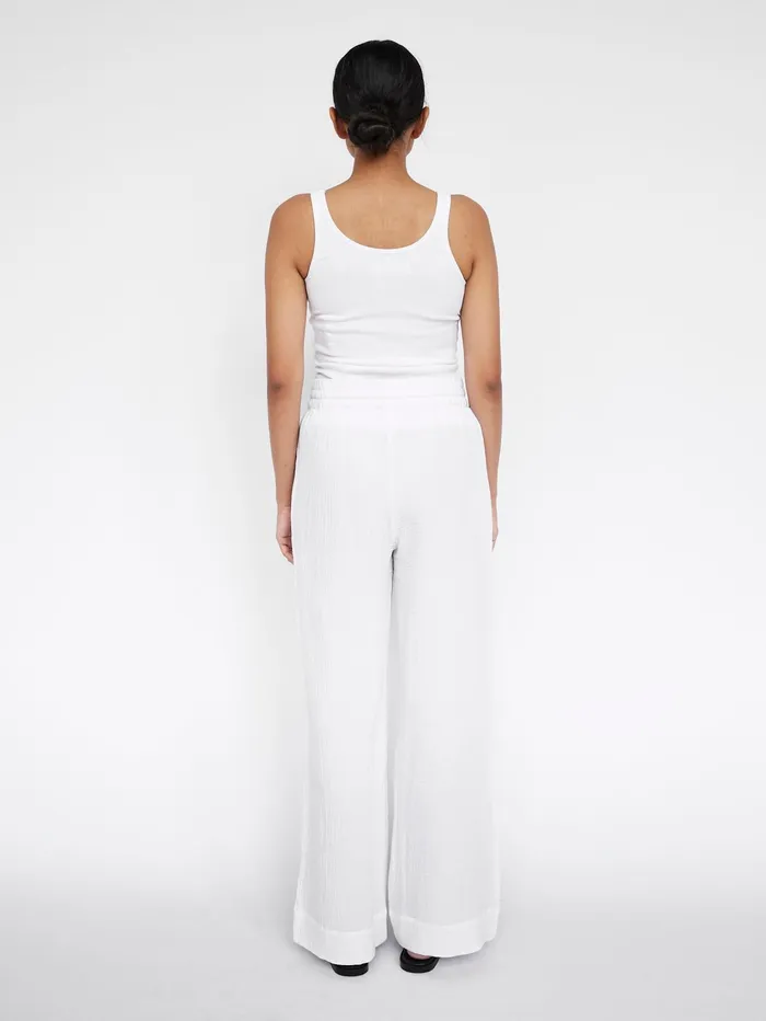 Women Maison Essentiele 8211 Core Pant In White The UNDONE Loungewear
