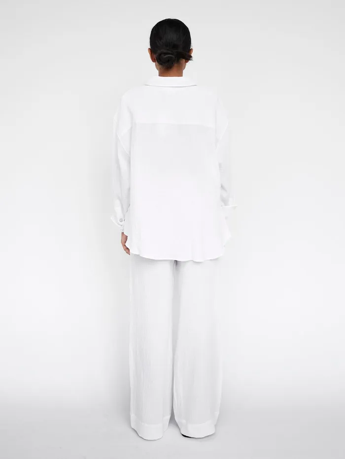 Women Maison Essentiele 8211 Core Pant In White The UNDONE Loungewear