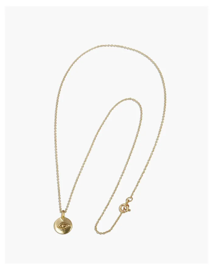 Women Marisa Mason Virginia Eye Necklace Brass Madewell Necklaces