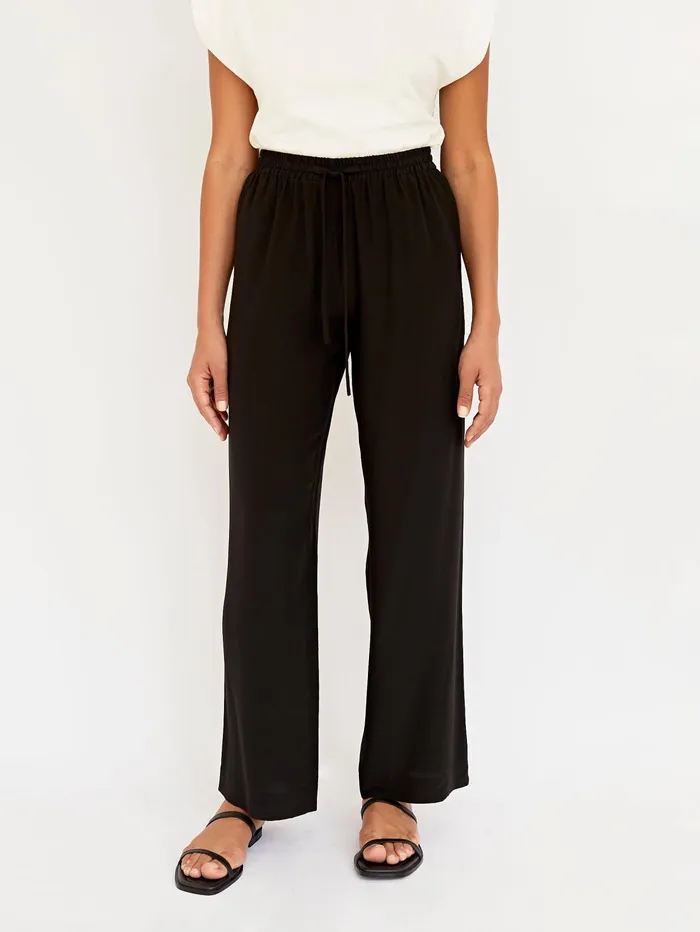 Women Matteau 8211 Black Drawstring Trouser In Black The UNDONE Pants