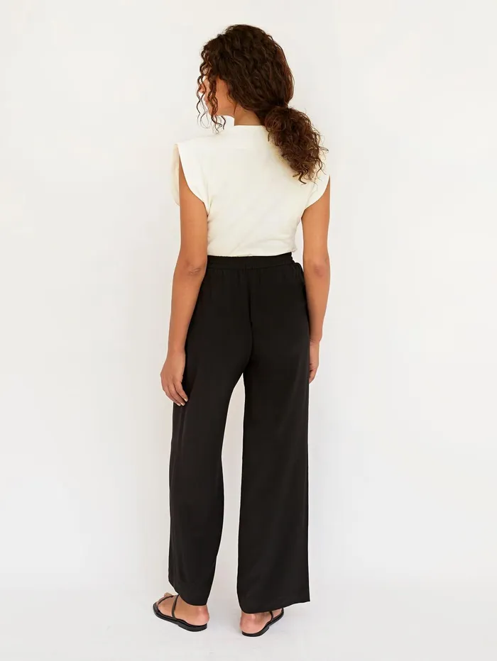 Women Matteau 8211 Black Drawstring Trouser In Black The UNDONE Pants
