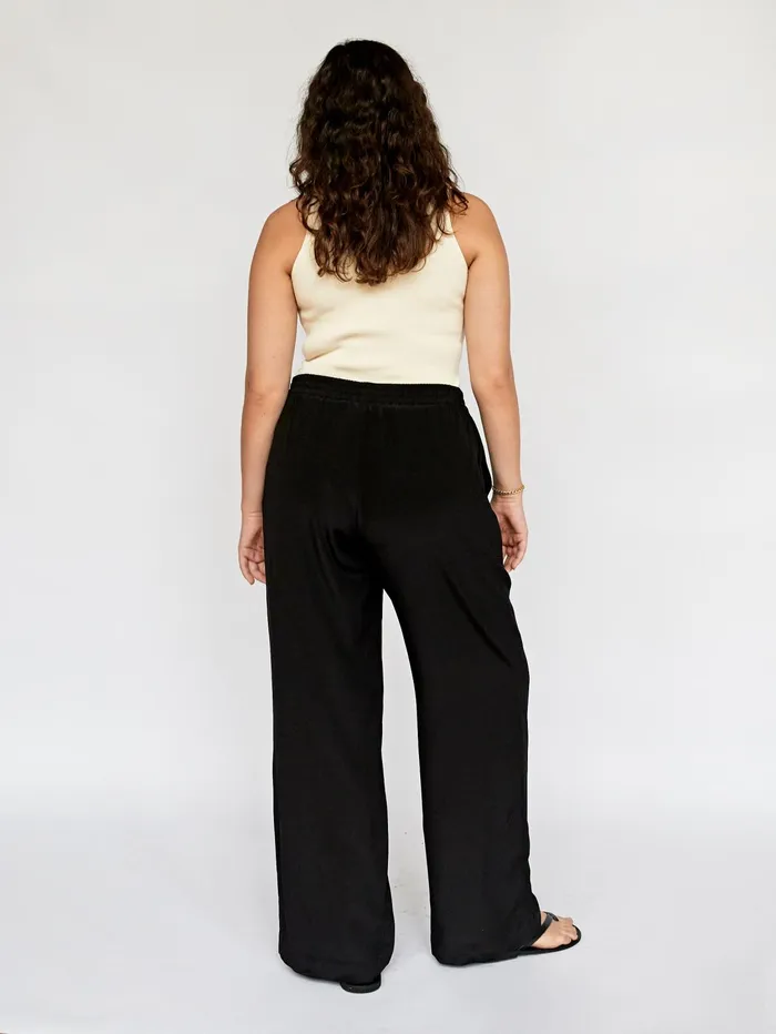 Women Matteau 8211 Black Drawstring Trouser In Black The UNDONE Pants