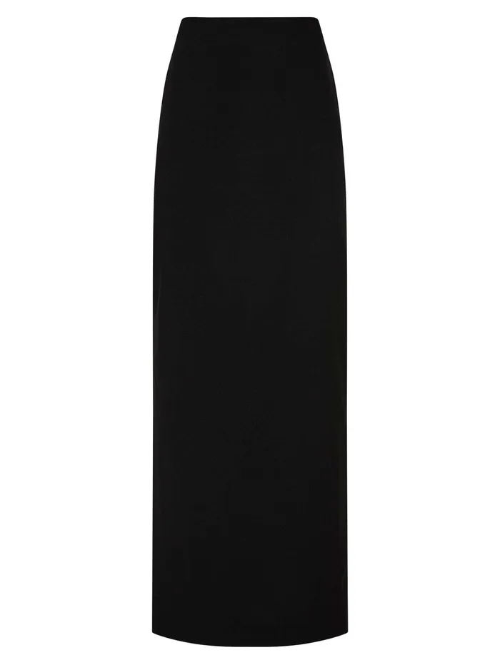 Women Matteau 8211 Crepe Column Skirt In Black The UNDONE Skirts