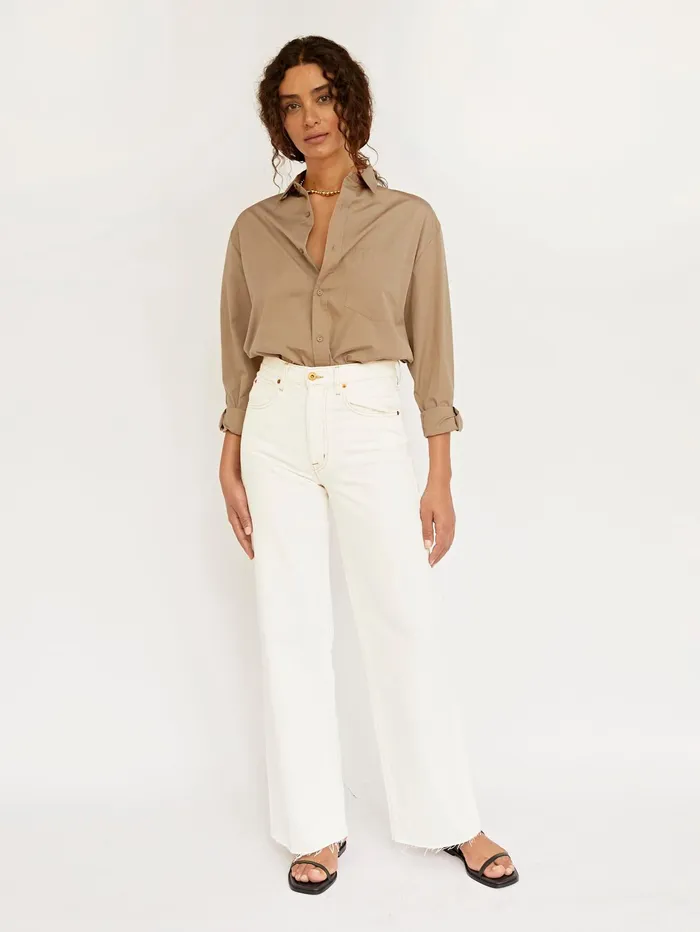 Women Matteau 8211 Tan Classic Pocket Shirt The UNDONE Tops