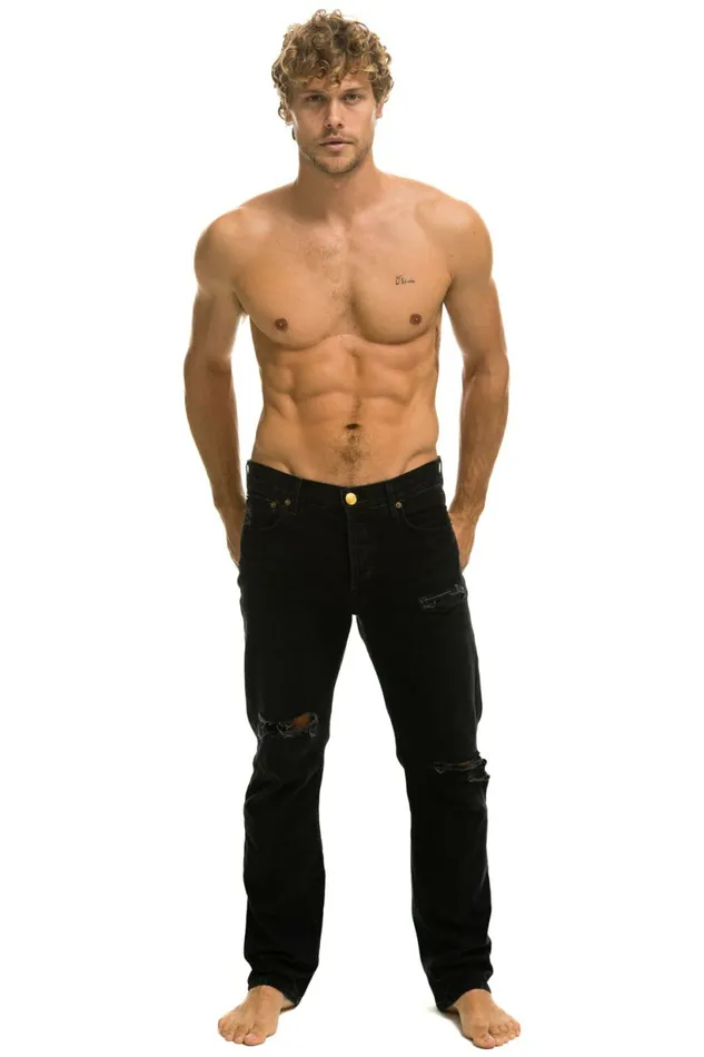 Women MEN039S CLASSIC STRAIGHT LEG DENIM JEAN 8211 VINTAGE BLACK Aviator Nation Women MEN039S CLASSIC STRAIGHT LEG DENIM JEAN 8211 VINTAGE BLACK Aviator Nation