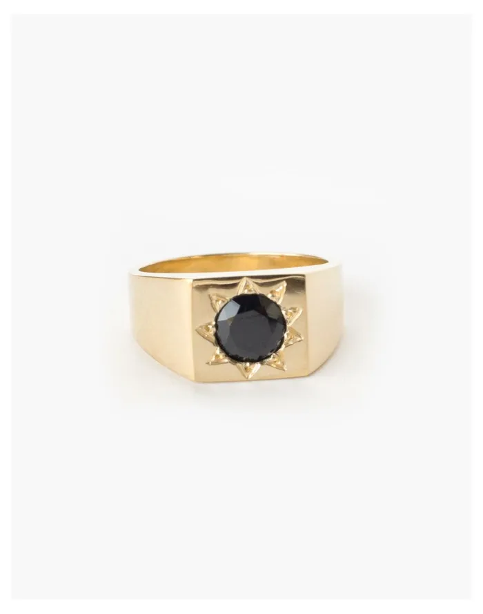 Women Merewif Townes Signet Gold Madewell Rings