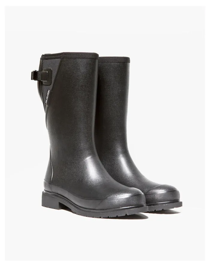 Women MERRY PEOPLE Darcy Mid Calf Rain Boot Black Madewell Boots