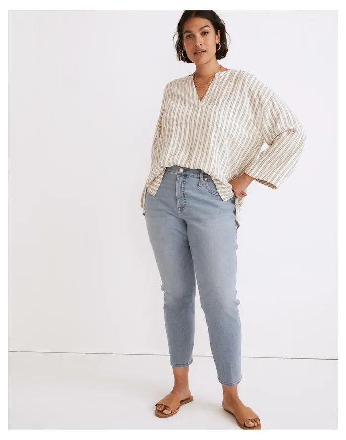 Women Mid Rise Stovepipe Jeans In Abell Wash Abell Wash Madewell Jeans