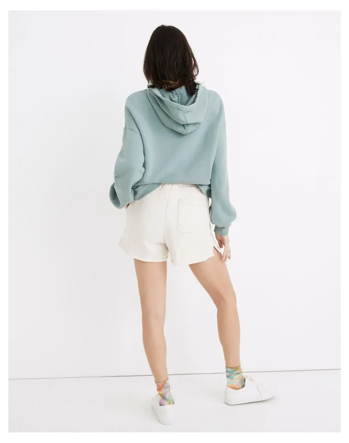 Women MWL Airyterry Stitched Pocket Sweatshorts Hthr Lt Grey Madewell MWL Athleisure Women MWL Airyterry Stitched Pocket Sweatshorts Hthr Lt Grey Madewell MWL Athleisure