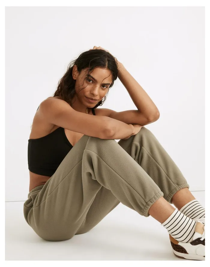 Women MWL Betterfleece Retro Sweatpants Pressed Sage Madewell MWL Athleisure Women MWL Betterfleece Retro Sweatpants Pressed Sage Madewell MWL Athleisure