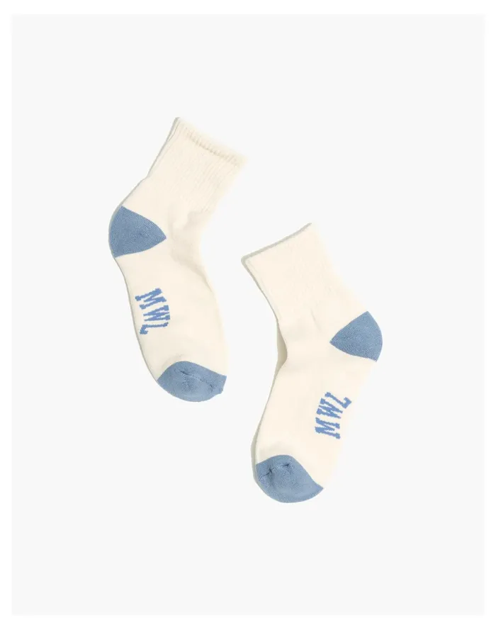 Women MWL Cloudlift Sneaker Ankle Socks Americana Blue Madewell Socks