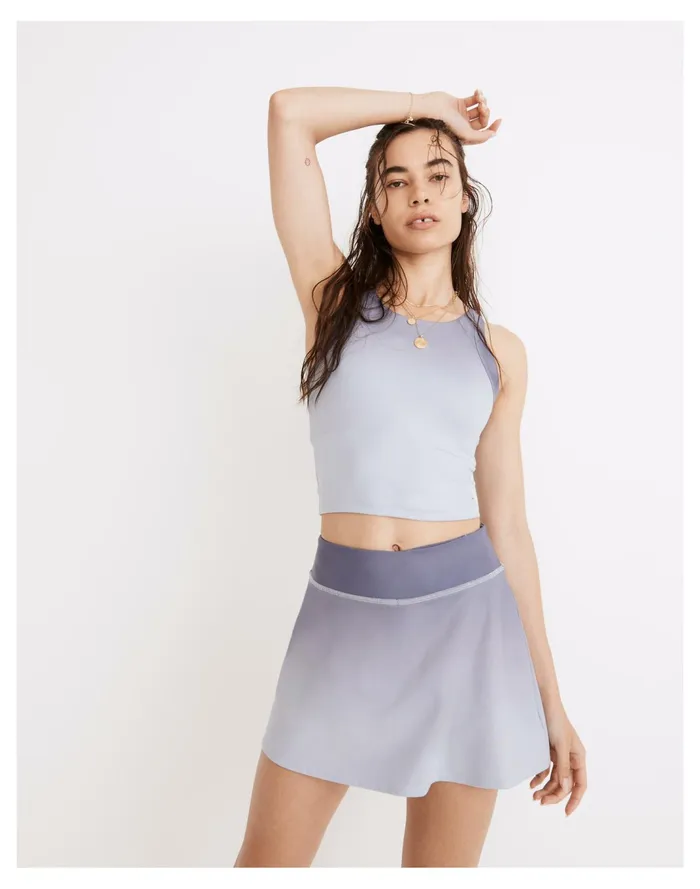 Women MWL Flex Cutout Back Tank In Ombr Print Dusty Orchid Madewell Activewear Women MWL Flex Cutout Back Tank In Ombr Print Dusty Orchid Madewell Activewear