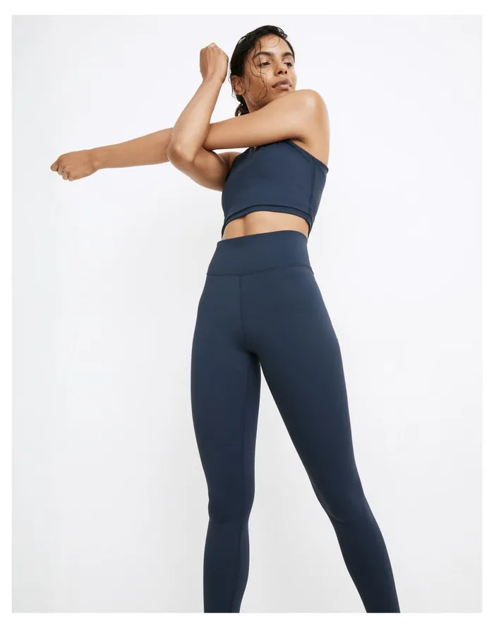Women MWL Form High Rise 25034 Leggings Dark Nightfall Madewell Activewear Women MWL Form High Rise 25034 Leggings Dark Nightfall Madewell Activewear