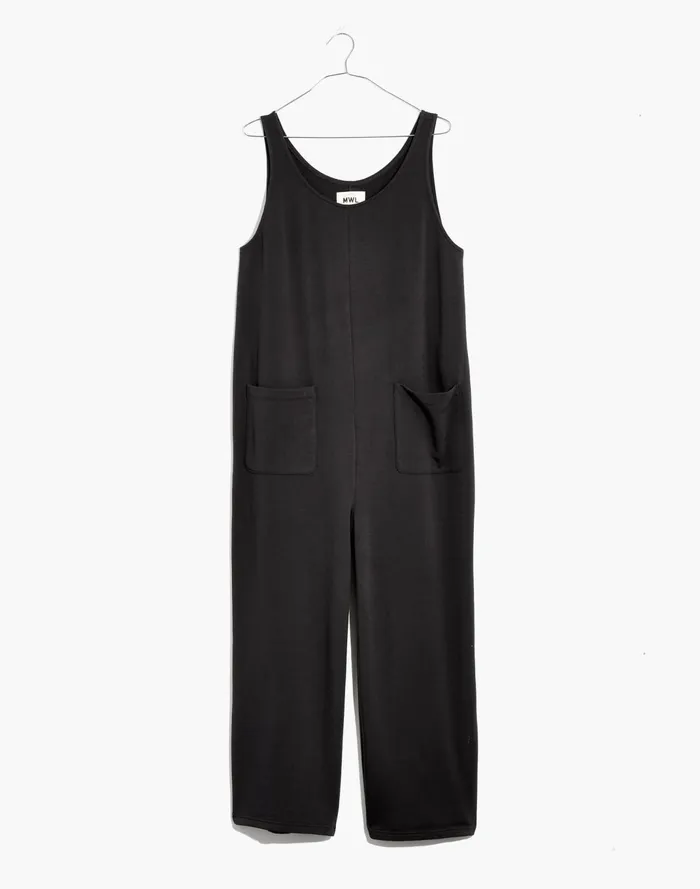 Women MWL Superbrushed Pull On Jumpsuit Black Coal Madewell MWL Athleisure Women MWL Superbrushed Pull On Jumpsuit Black Coal Madewell MWL Athleisure