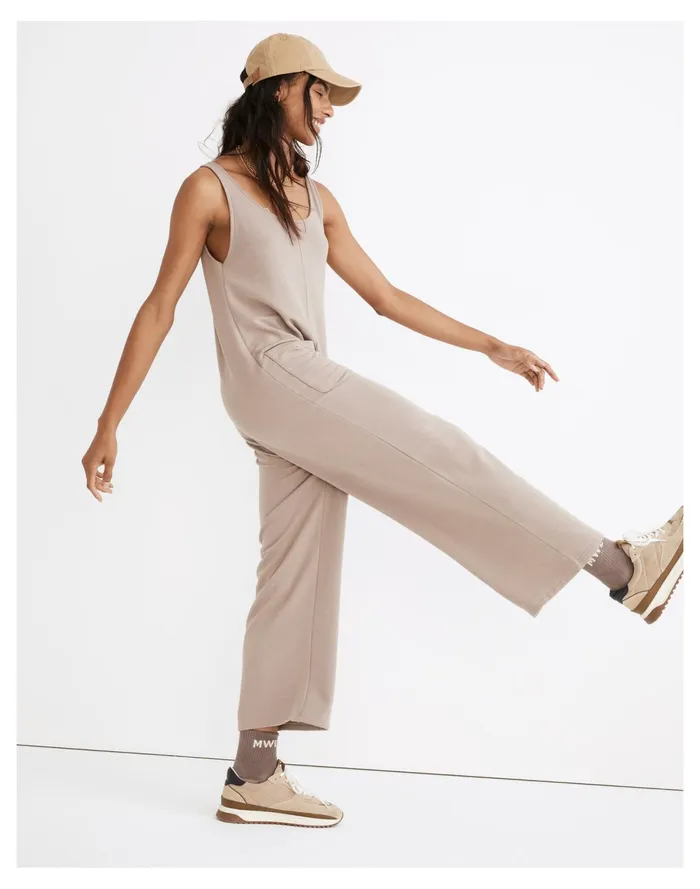 Women MWL Superbrushed Pull On Jumpsuit Telluride Stone Madewell Sweatshirts and Sweatpants Women MWL Superbrushed Pull On Jumpsuit Telluride Stone Madewell Sweatshirts and Sweatpants