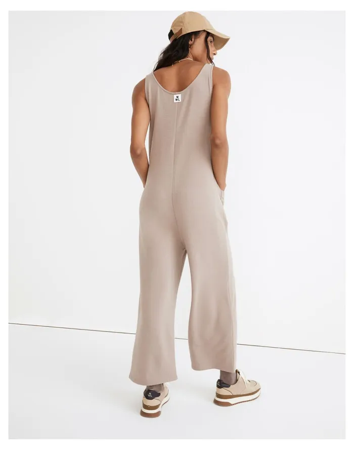 Women MWL Superbrushed Pull On Jumpsuit Telluride Stone Madewell Sweatshirts and Sweatpants Women MWL Superbrushed Pull On Jumpsuit Telluride Stone Madewell Sweatshirts and Sweatpants