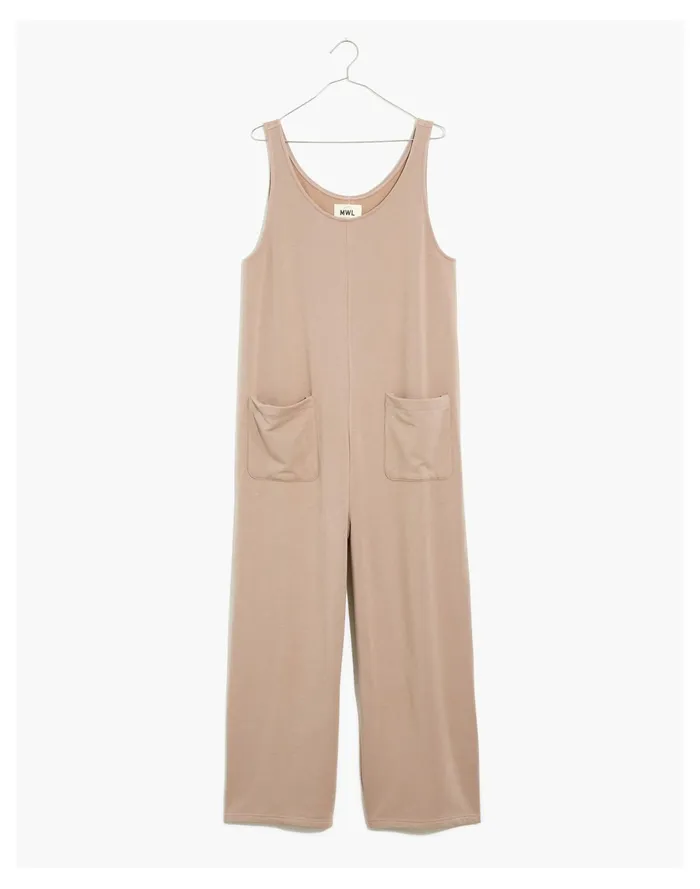 Women MWL Superbrushed Pull On Jumpsuit Telluride Stone Madewell Sweatshirts and Sweatpants Women MWL Superbrushed Pull On Jumpsuit Telluride Stone Madewell Sweatshirts and Sweatpants