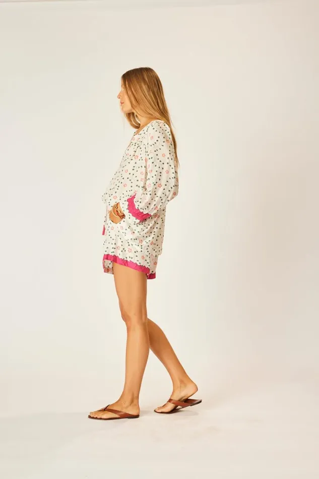 Women Natalie Martin Bottoms Jasper Short Pinwheel Cotton