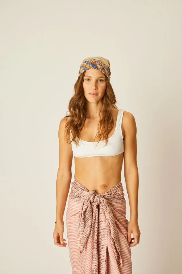 Women Natalie Martin Bottoms Sarong Batik Chrysanthemum Clay