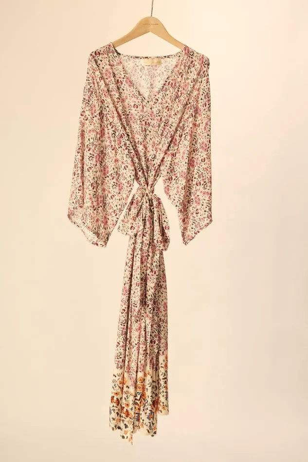 Women Natalie Martin Coverups Marin Dress With Sash Petite Fleur Rose