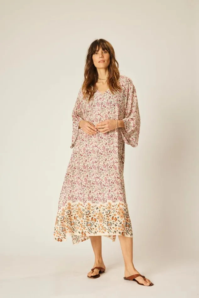 Women Natalie Martin Coverups Marin Dress With Sash Petite Fleur Rose