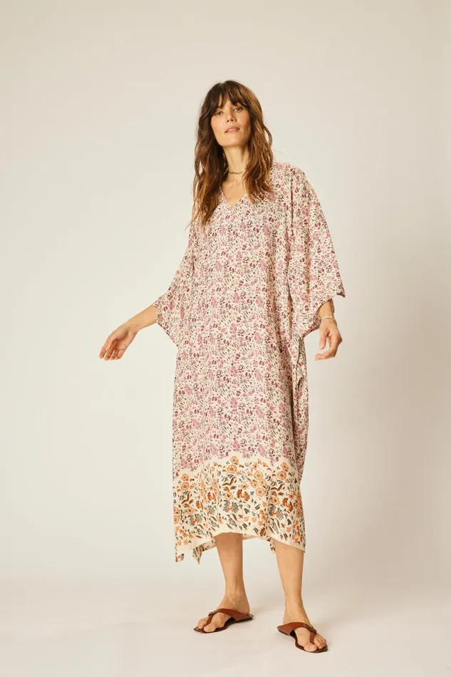 Women Natalie Martin Coverups Marin Dress With Sash Petite Fleur Rose