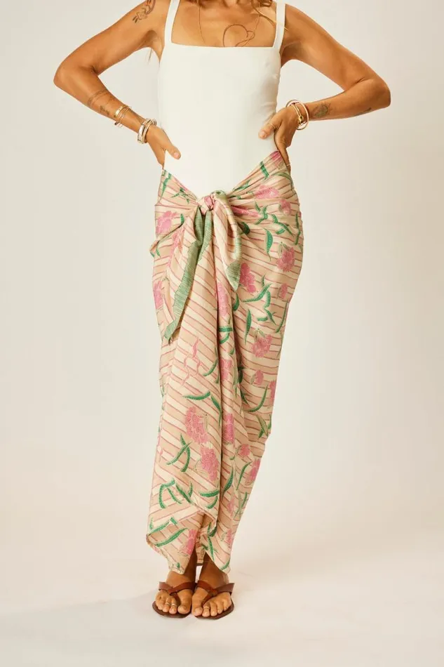 Women Natalie Martin Coverups Sarong Chamomile Rose