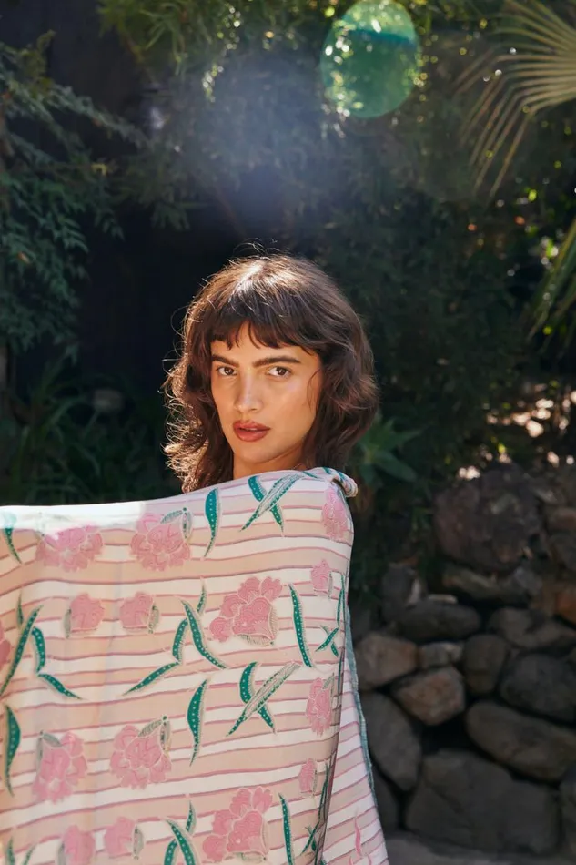 Women Natalie Martin Coverups Sarong Chamomile Rose