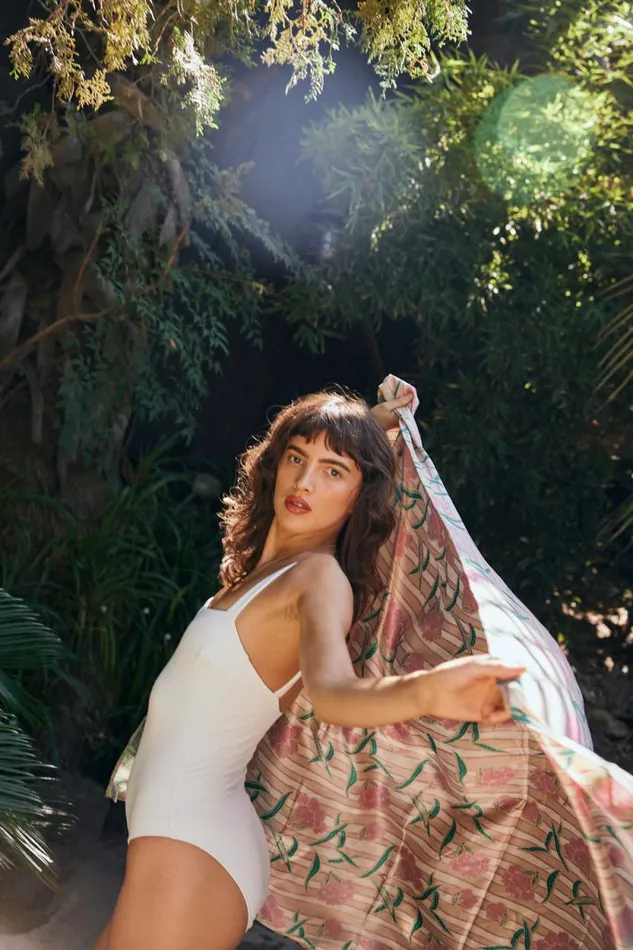 Women Natalie Martin Coverups Sarong Chamomile Rose