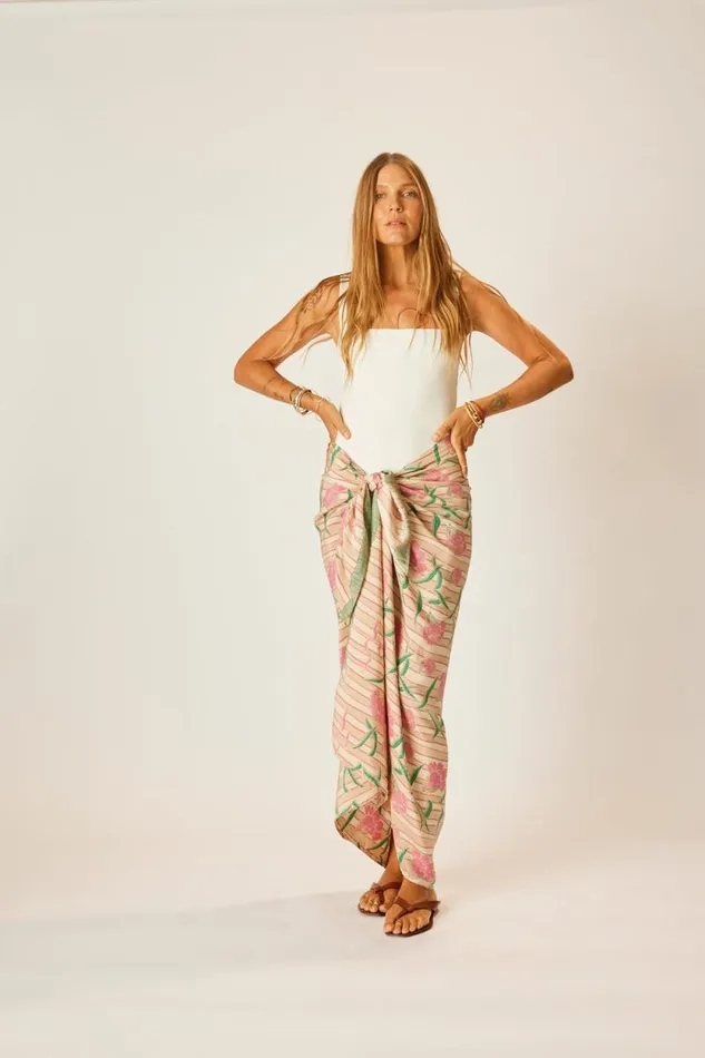 Women Natalie Martin Coverups Sarong Chamomile Rose