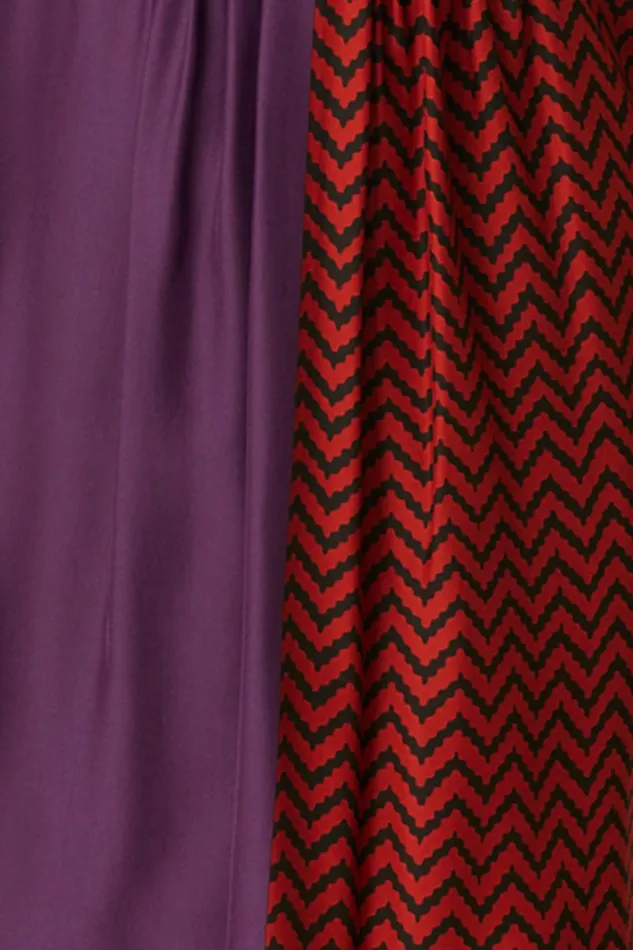 Women Natalie Martin Coverups Saylor Kimono Block Zigzag Aubergine