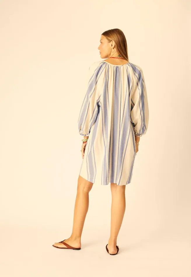 Women Natalie Martin Dresses Alex Short Dress French Stripe Blue
